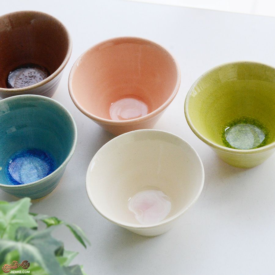 MILLEFYPottery 【簡易ラッピング】ぐい呑み　若葉