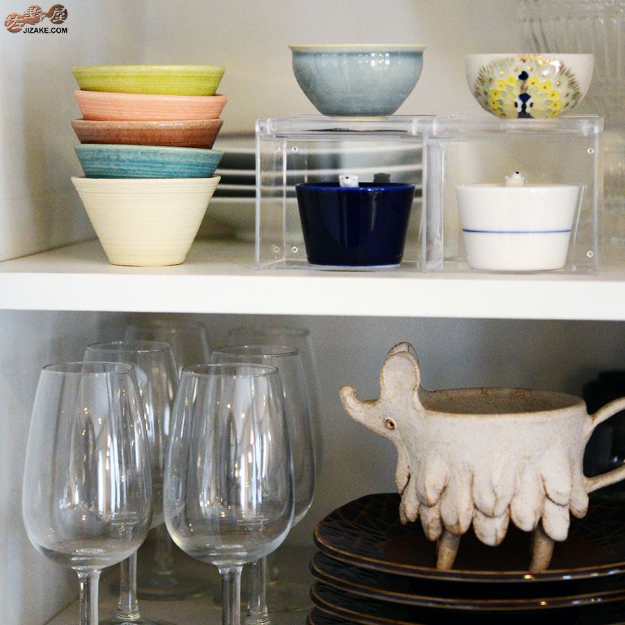 MILLEFYPottery 【簡易ラッピング】ぐい呑み　若葉