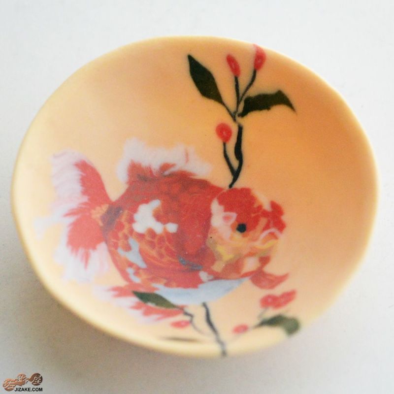 高橋由紀子　金魚　赤　盃