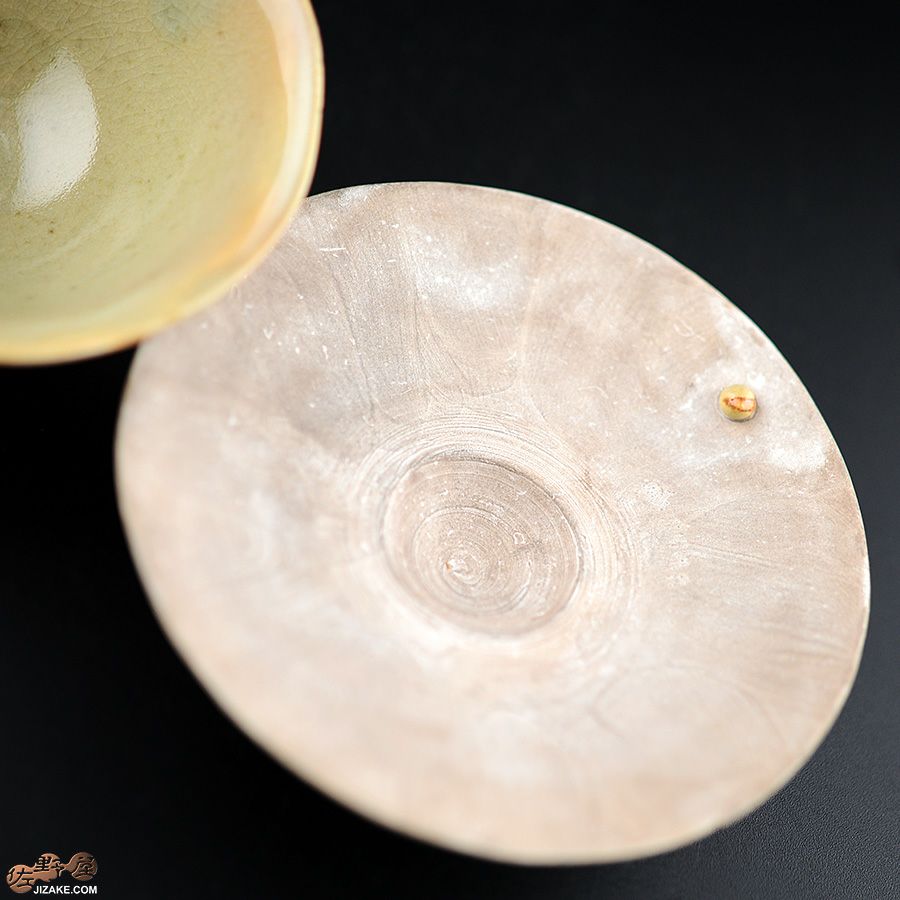 アントノヴァマリコ　銀彩　三つ足　盃・台セット　青磁