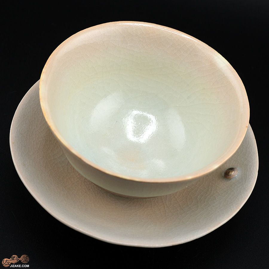 アントノヴァマリコ　銀彩盃　三つ足　盃・台セット　白磁