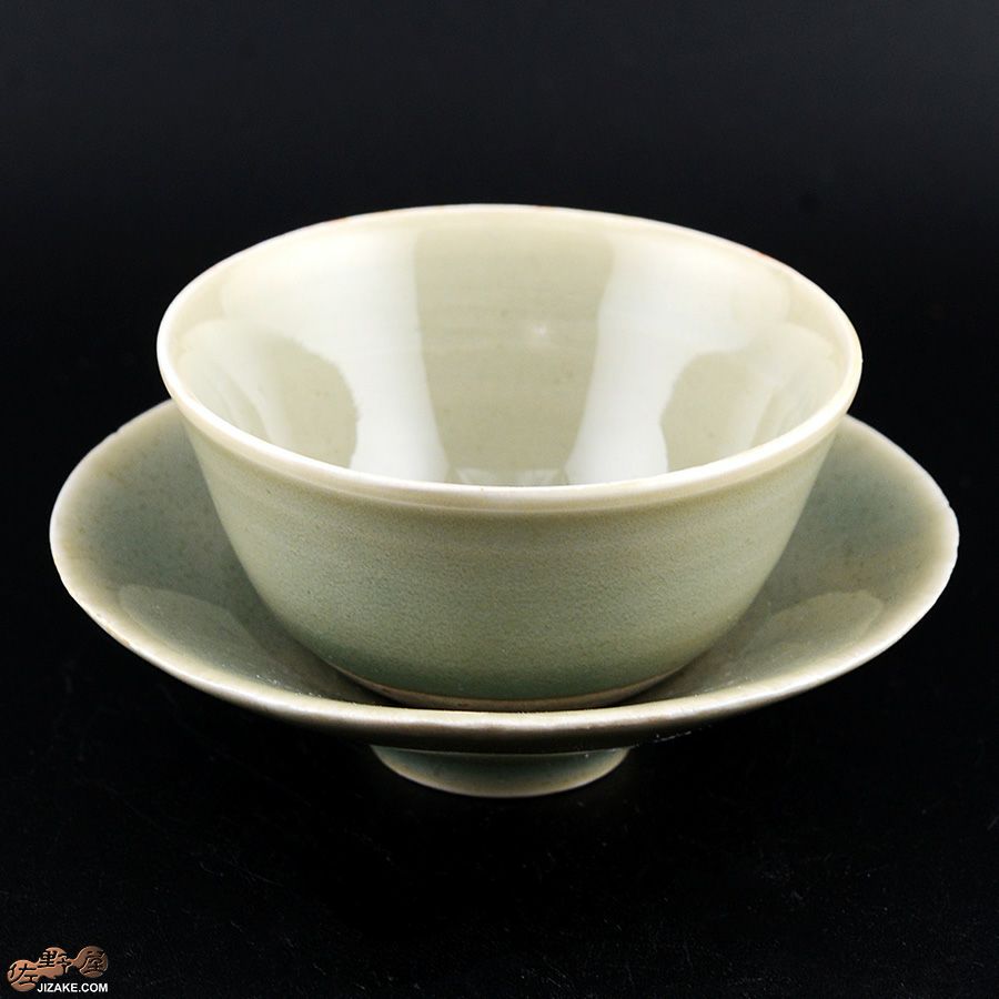 アントノヴァマリコ　銀彩盃・台セット　青磁