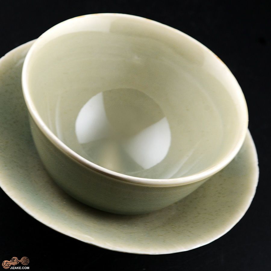 アントノヴァマリコ　銀彩盃・台セット　青磁