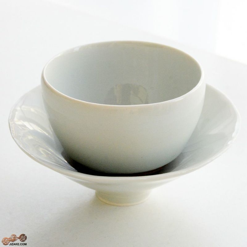 アントノヴァマリコ　銀彩盃・台セット　白磁