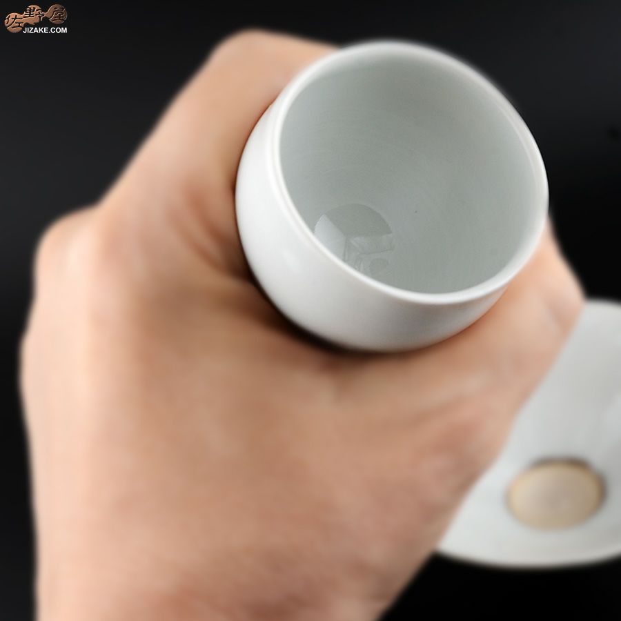 箱入】アントノヴァマリコ 銀彩 盃・台セット 白磁 | 日本酒専門店