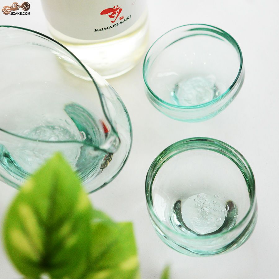 glassimeca　琵琶湖彩　ぐい呑み（水色）