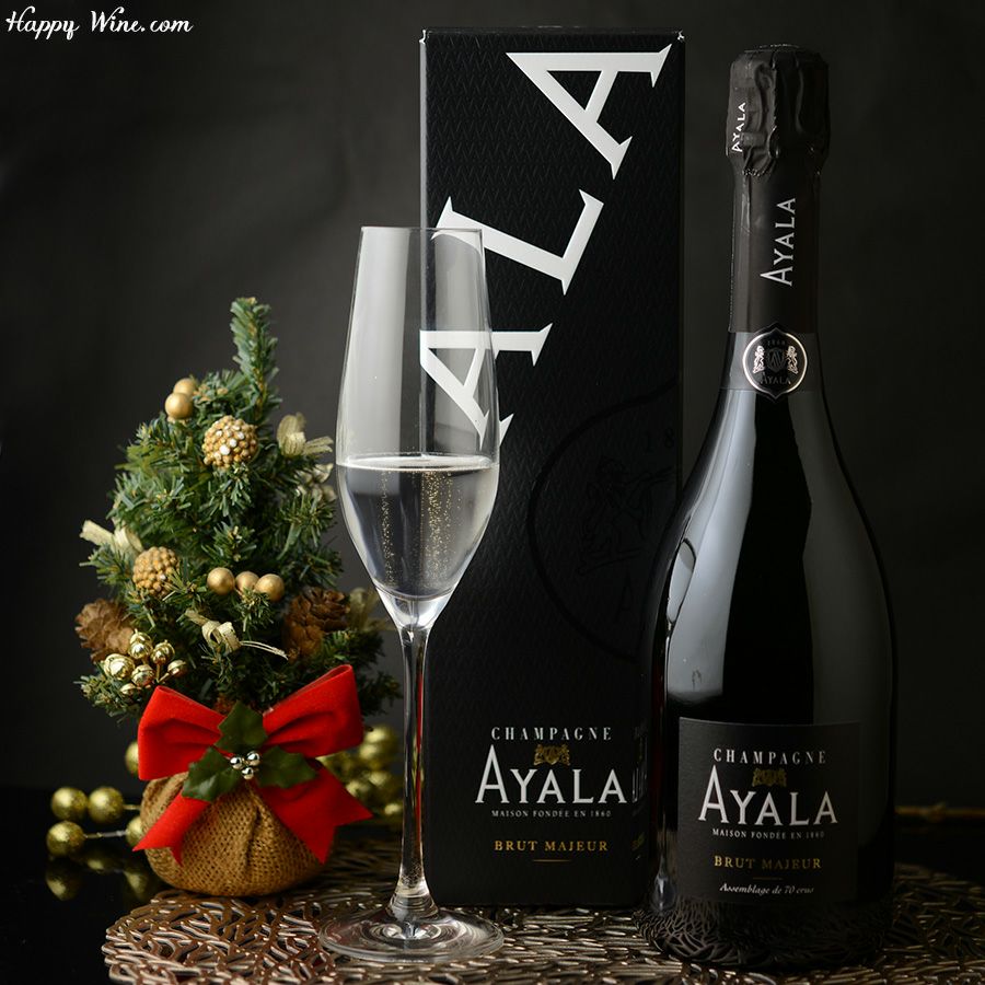 【SALE /グラス付き】シャンパーニュ・アヤラ　ブリュット・マジュール(白泡）