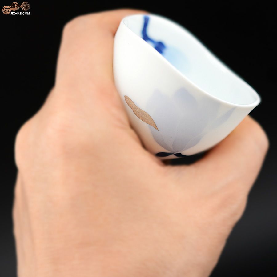 眞窯　木蓮　三脚ぐいのみ