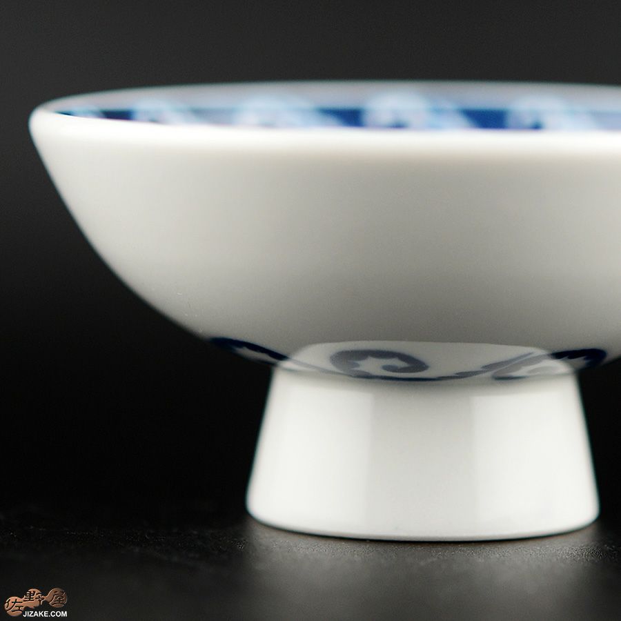 KoneKoneLabCue 染付盃　ティラノサウルス